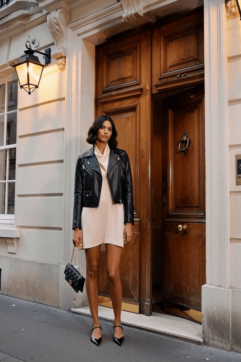 AI styling visual of a fictional adult woman wearing the Fendi evening outfit; exact pieces appear in the retailer photographs.