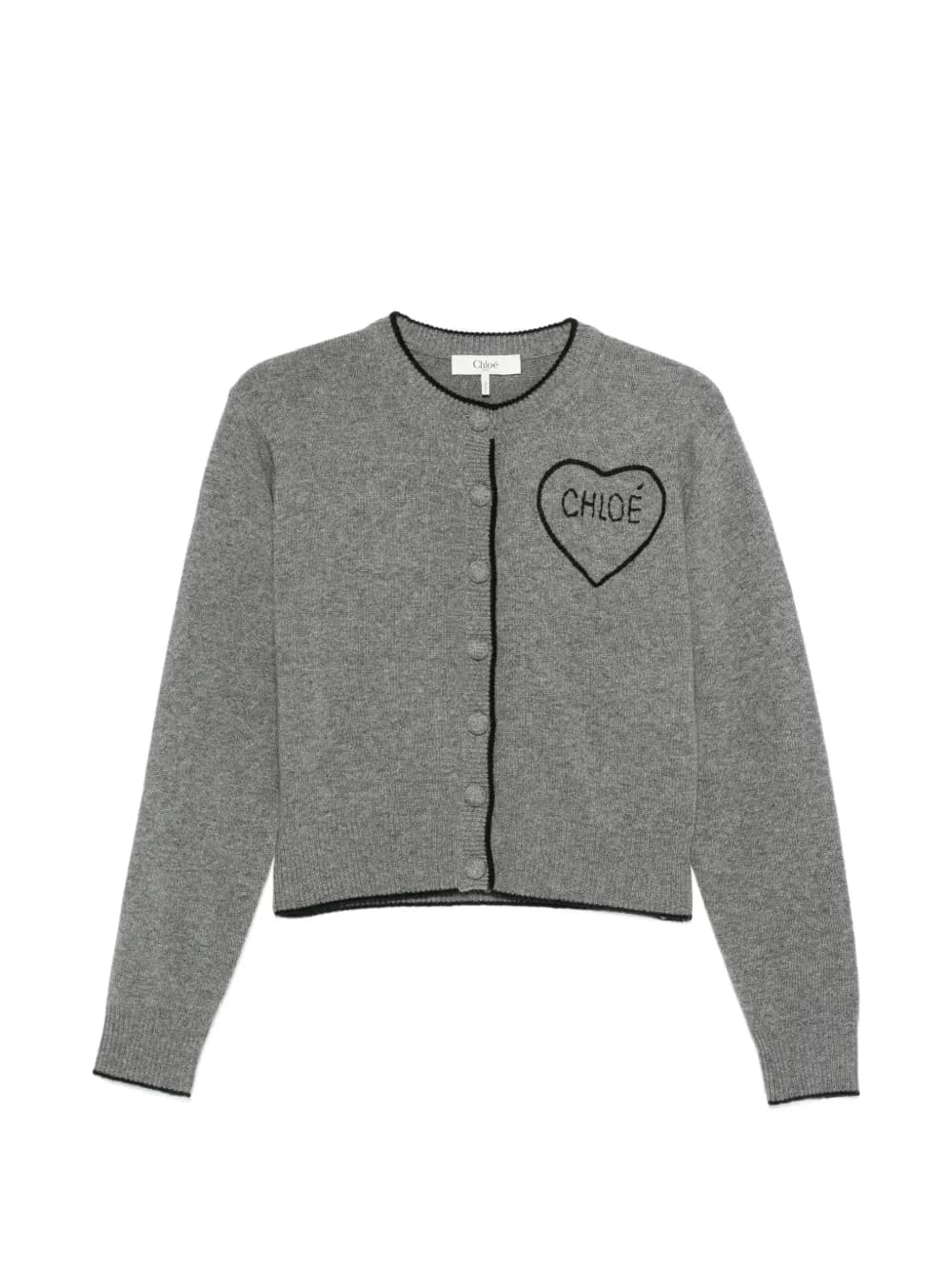 Chloé heart-motif buttoned cardigan