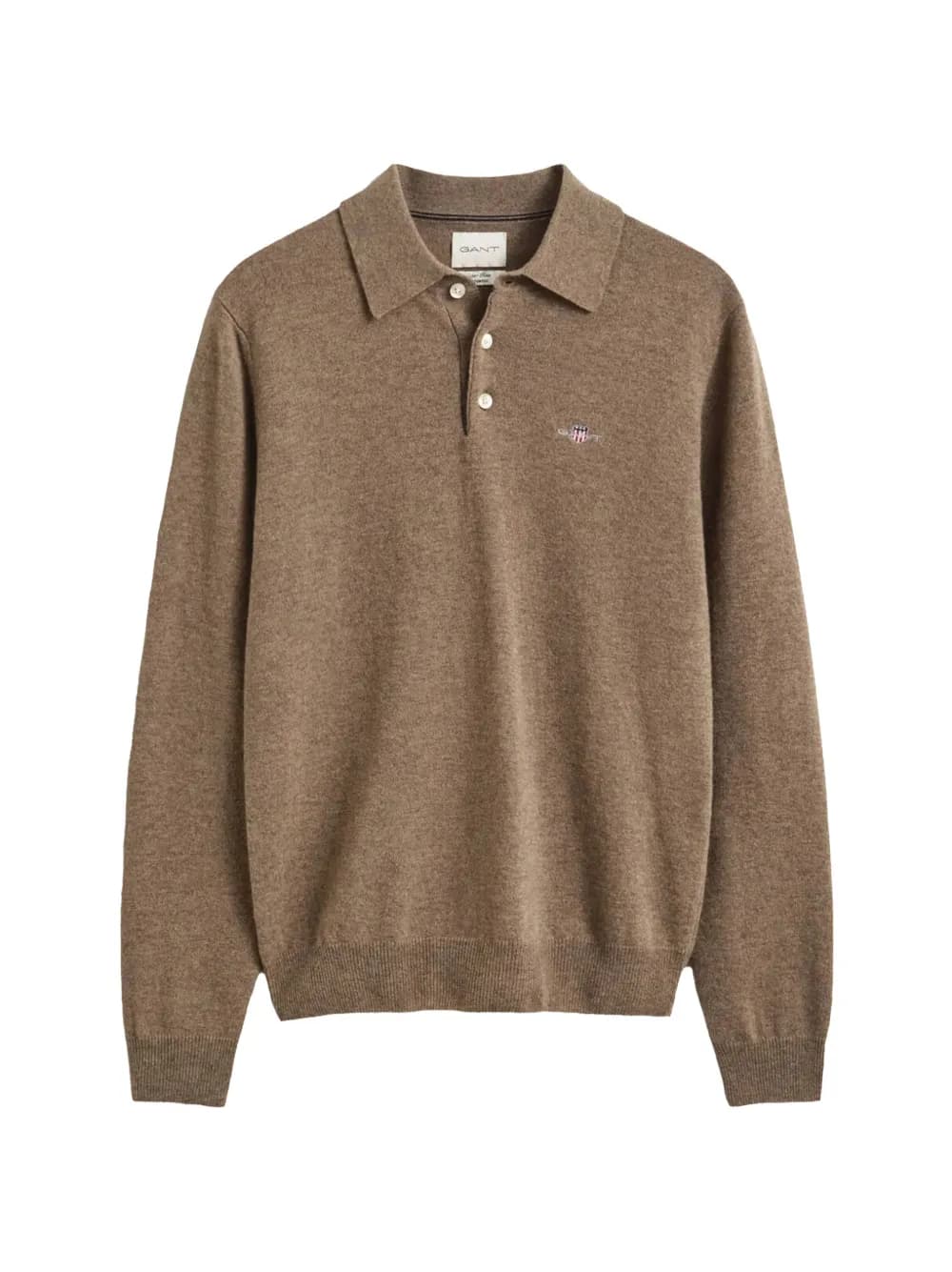 Gant logo-embroidered wool sweater