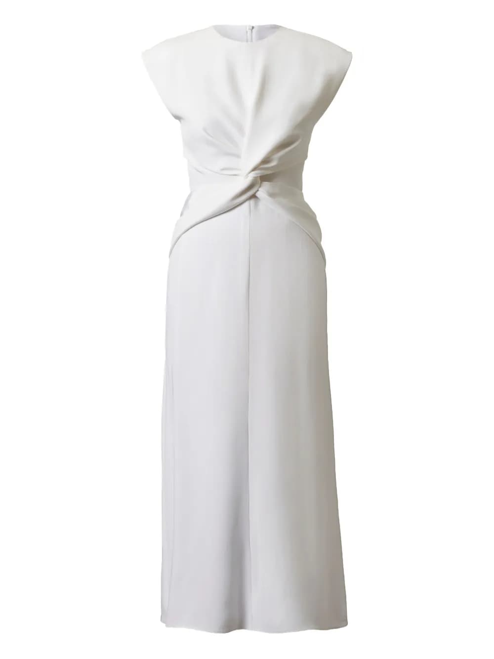 TOVE silk midi dress