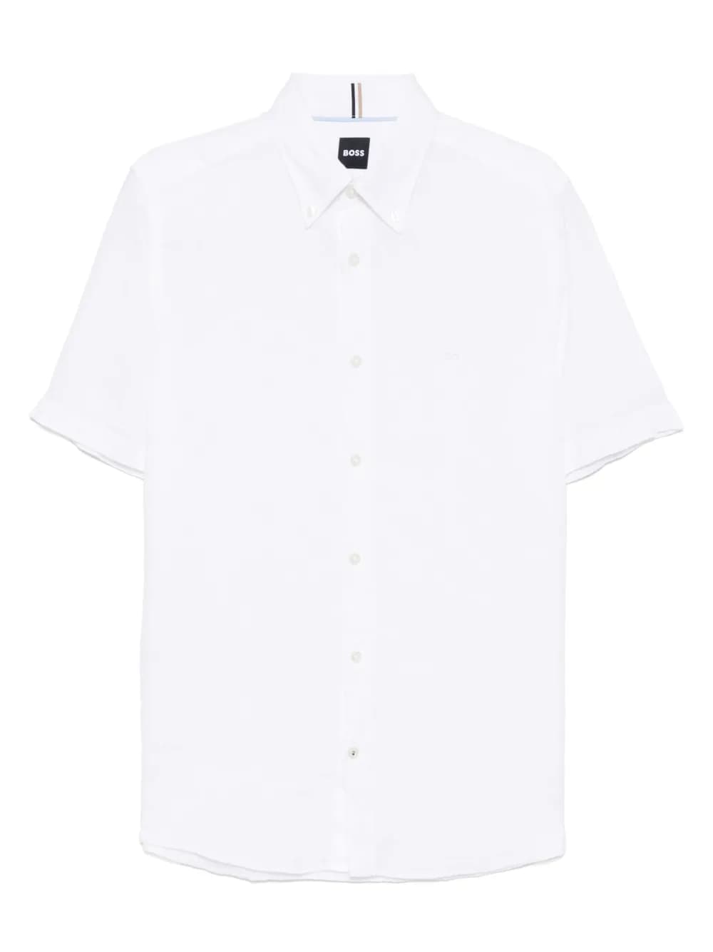 BOSS logo-embroidered shirt