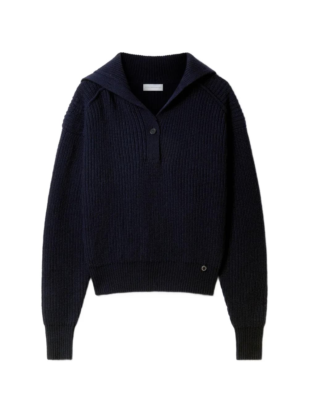 Stella McCartney ribbed-knit button-up sweater