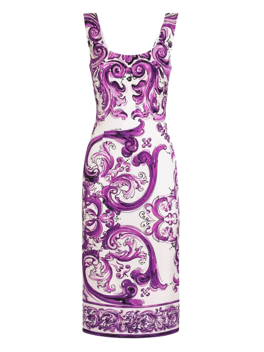 Dolce & Gabbana midi Maiolica-print dress