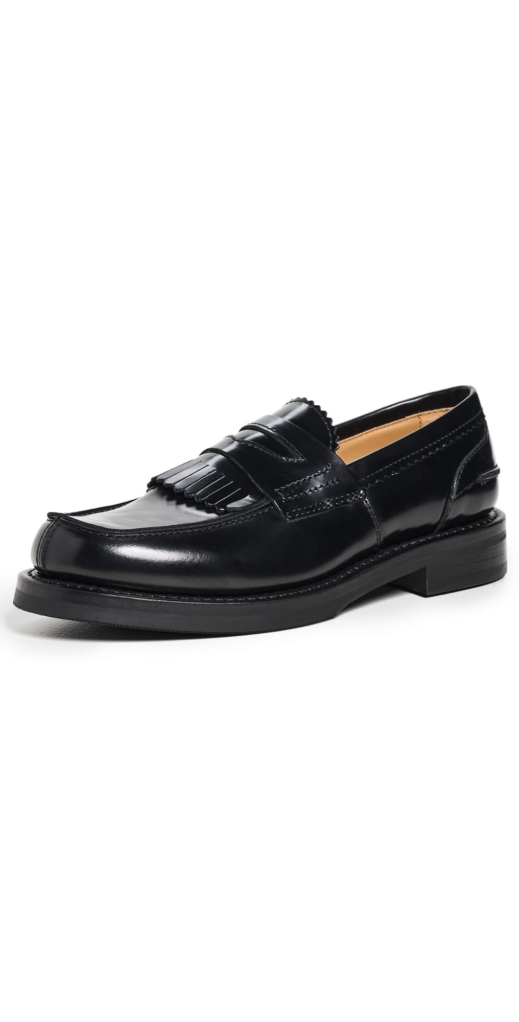 Our Legacy Leather Loafers Black Leather