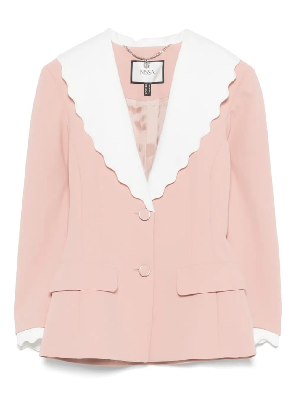 NISSA scalloped-lapels blazer