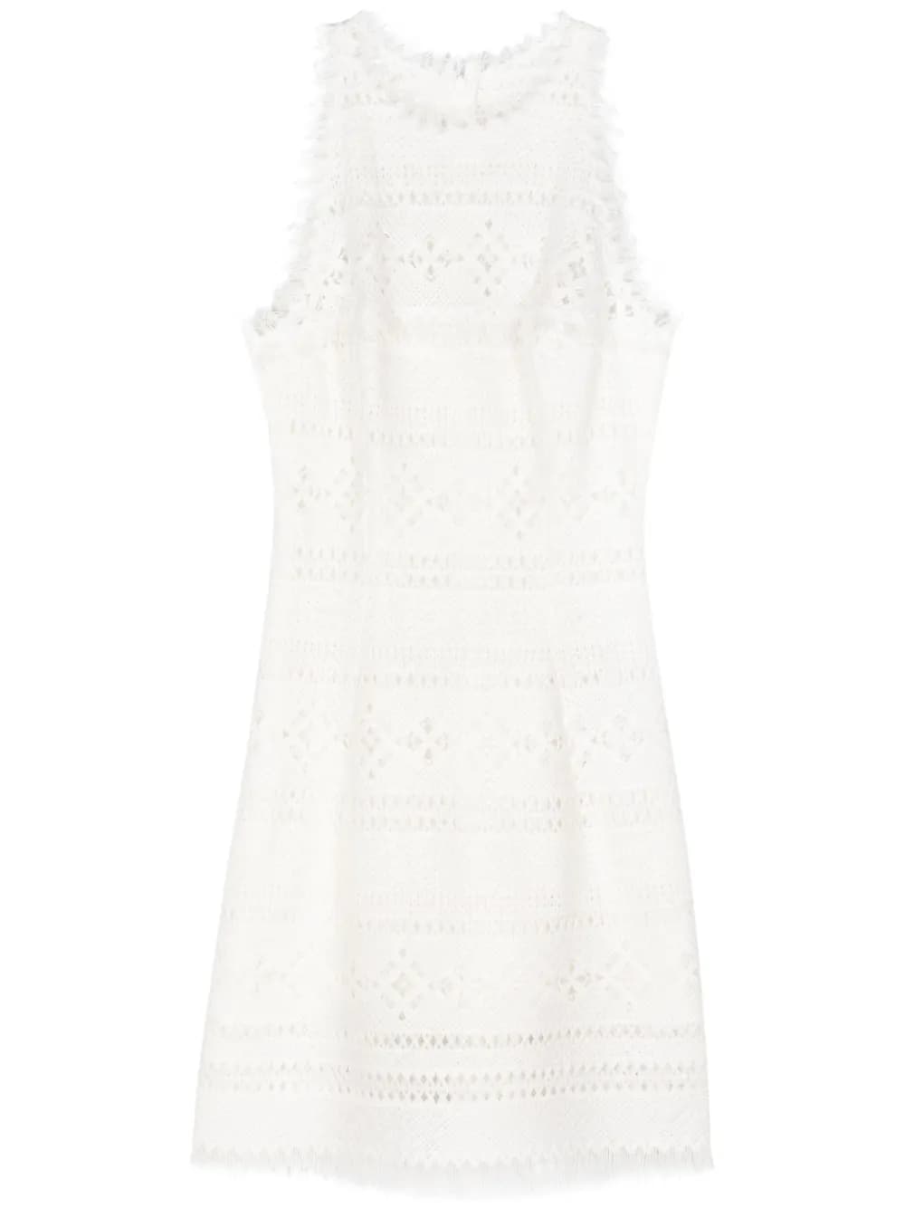 Ermanno Scervino fringed knitted mini dress