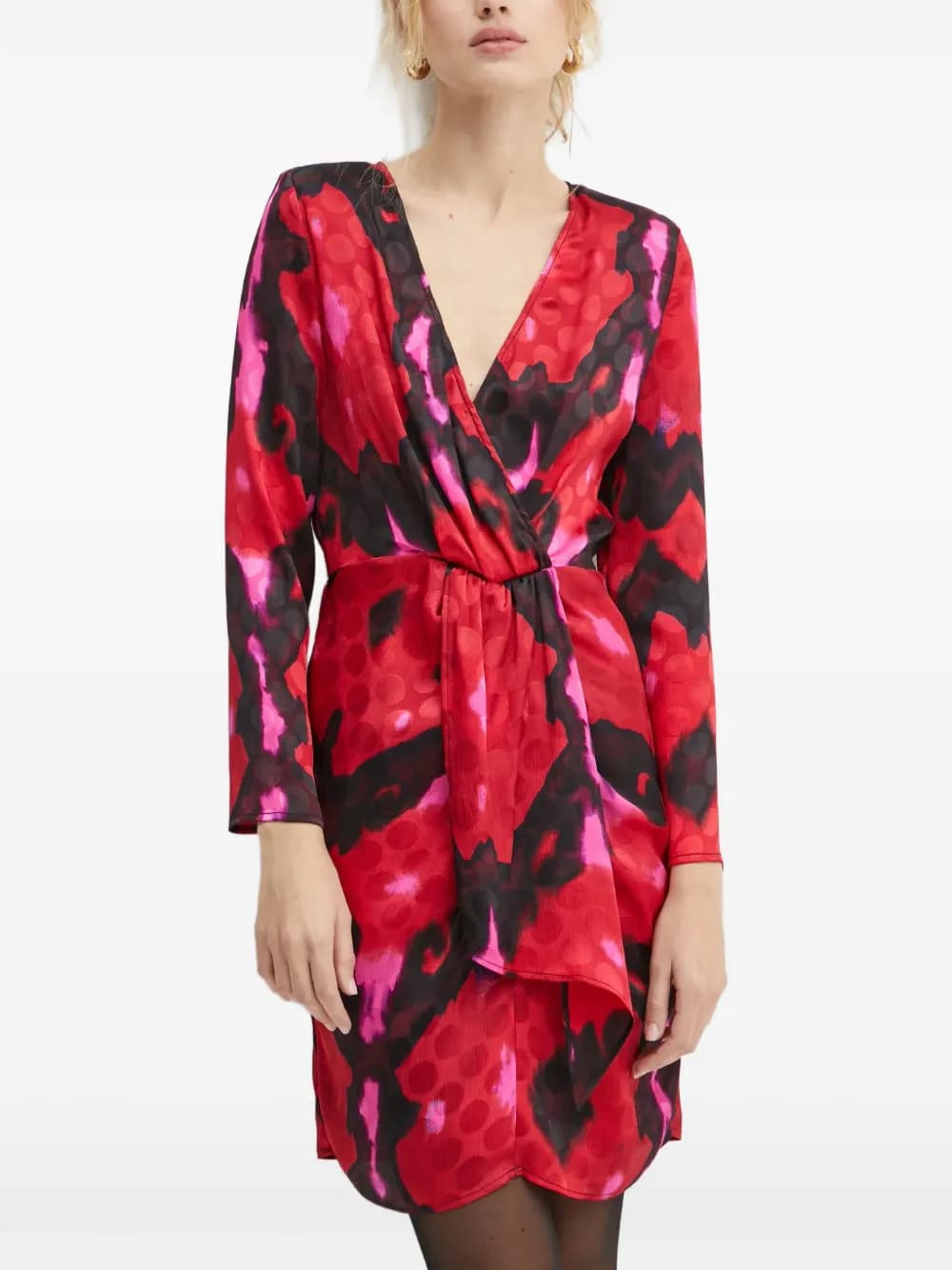 Morgan Ryse patterned wrap mini dress