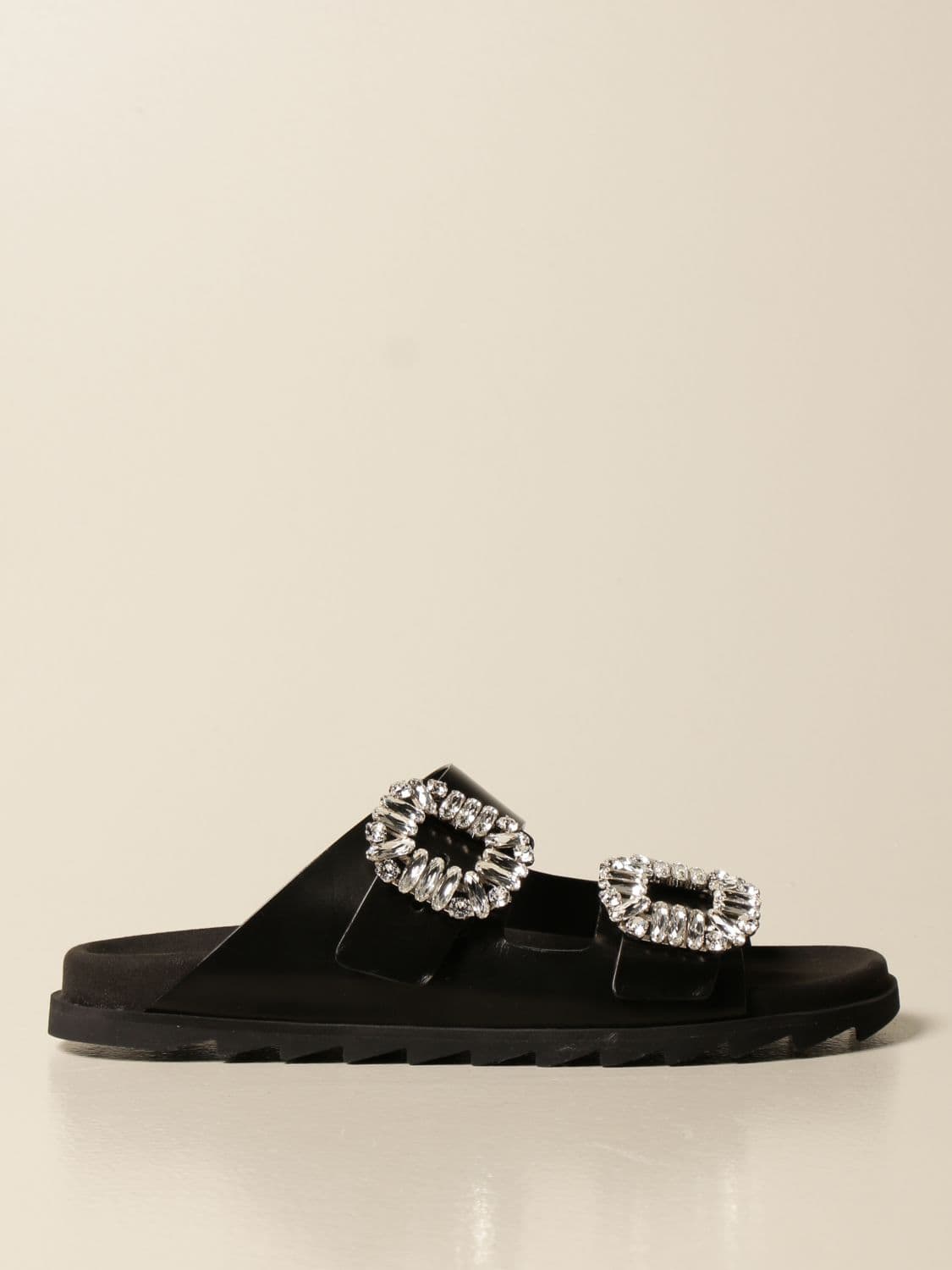 Roger Vivier Slidy leather sandal
