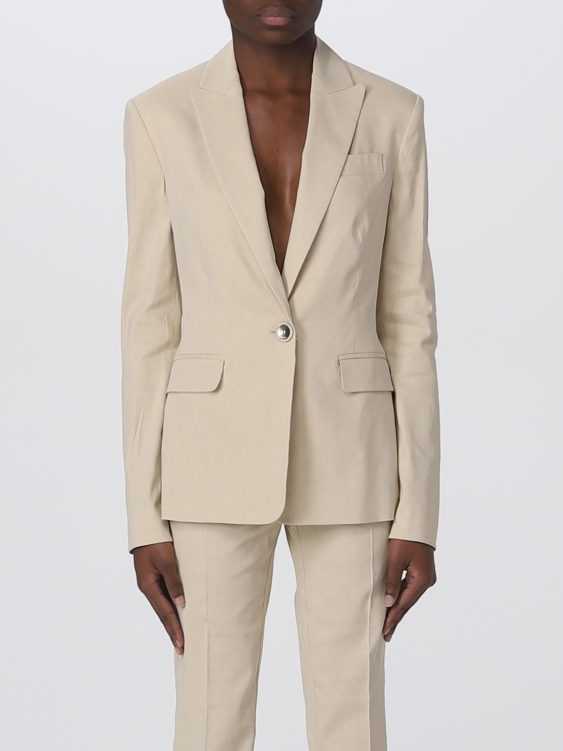 Pinko Jacket Woman color Beige