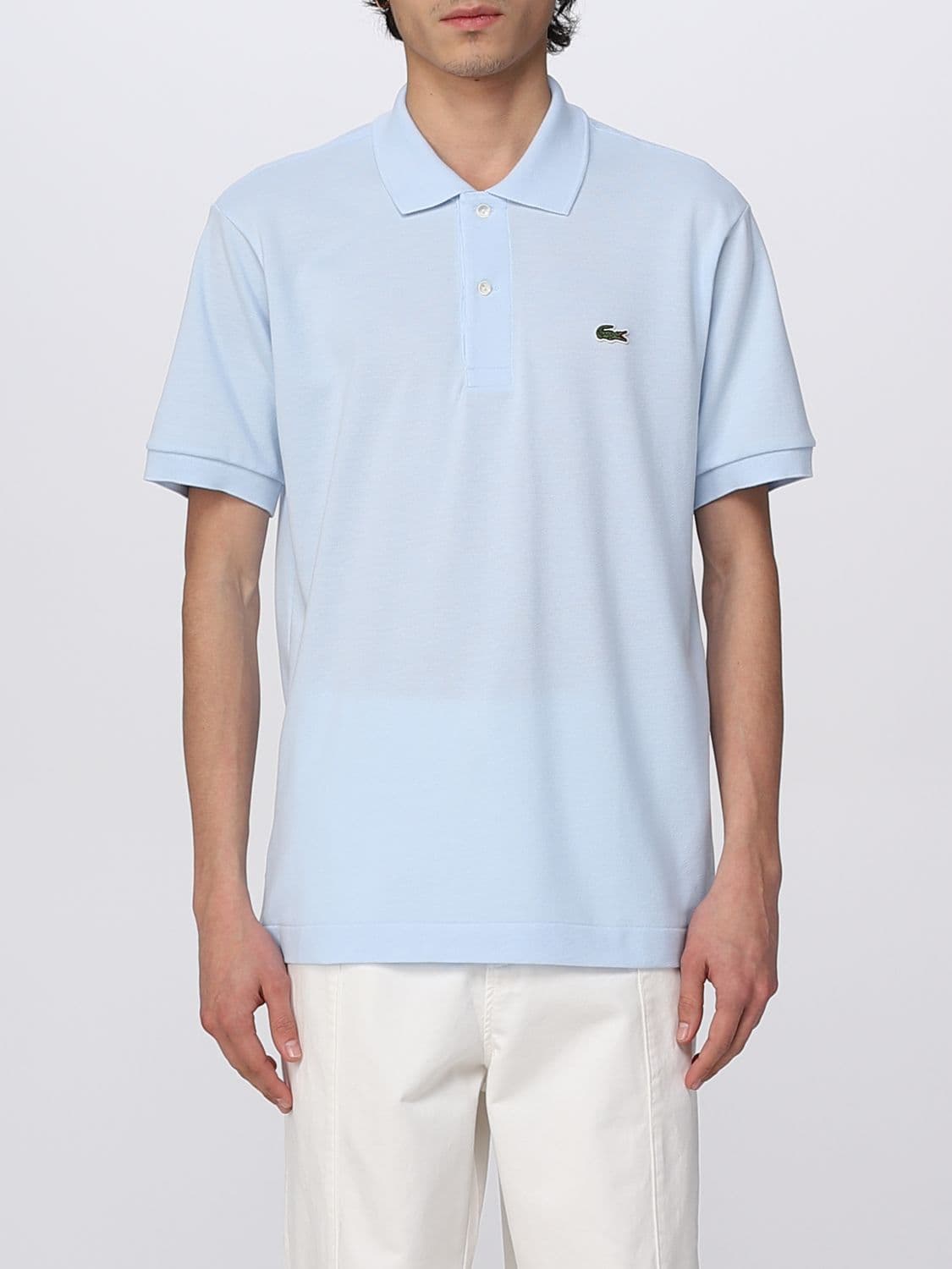 Lacoste Polo Shirt Men color Sky Blue
