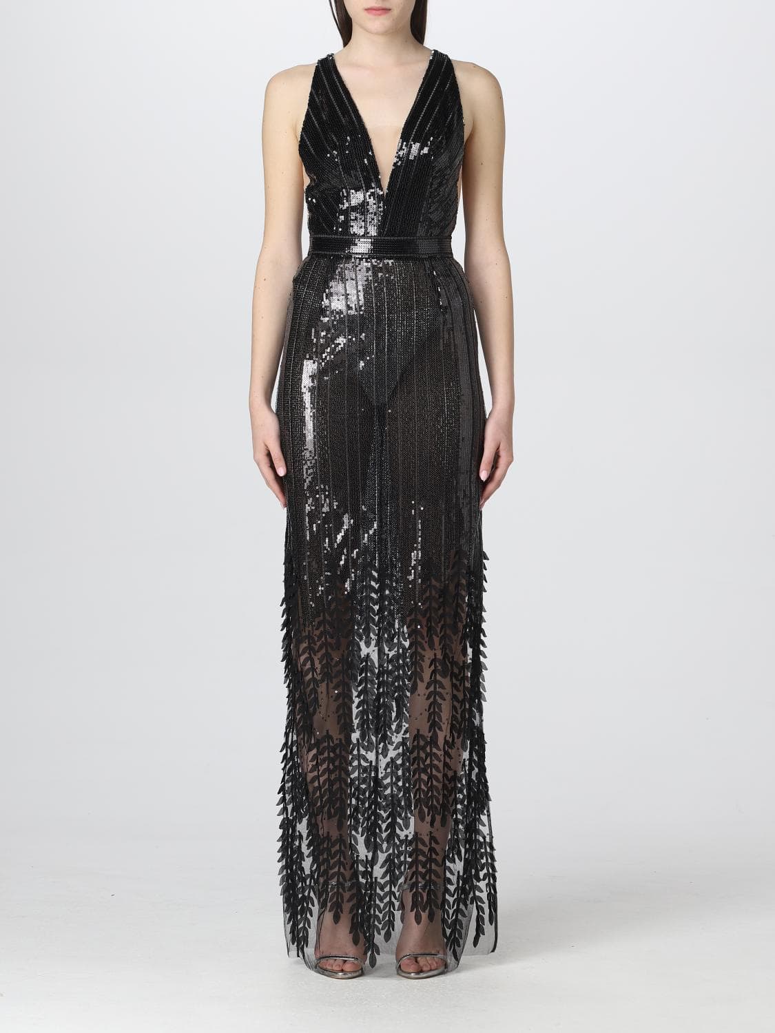 Elisabetta Franchi women dress in sequined fabric