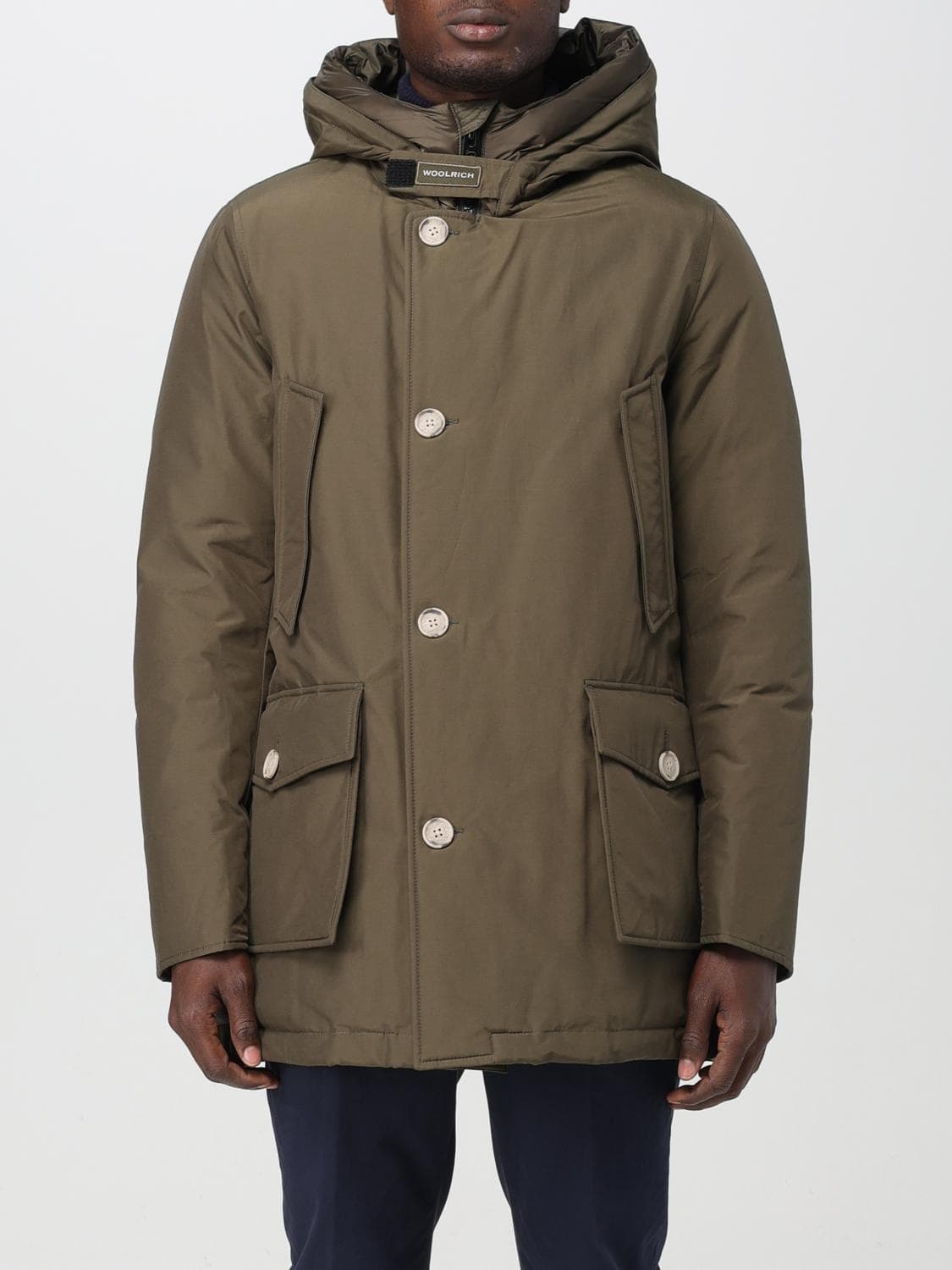 Woolrich Coat Men color Green · S