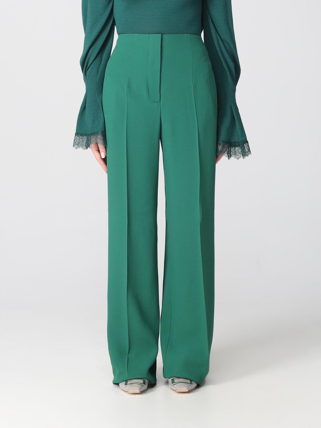 Alberta Ferretti Pants Woman color Green