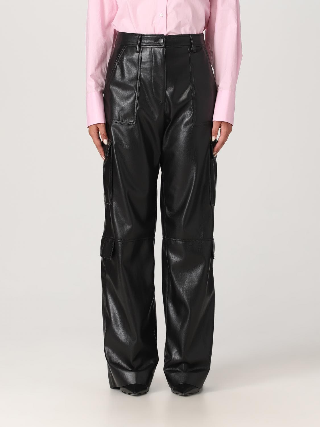 Msgm pants in synthetic leather · 42