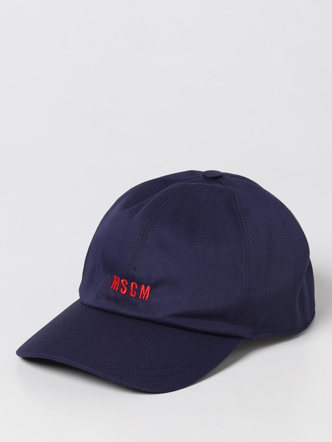 Msgm Cotton Hat with Embroidered Logo · OS