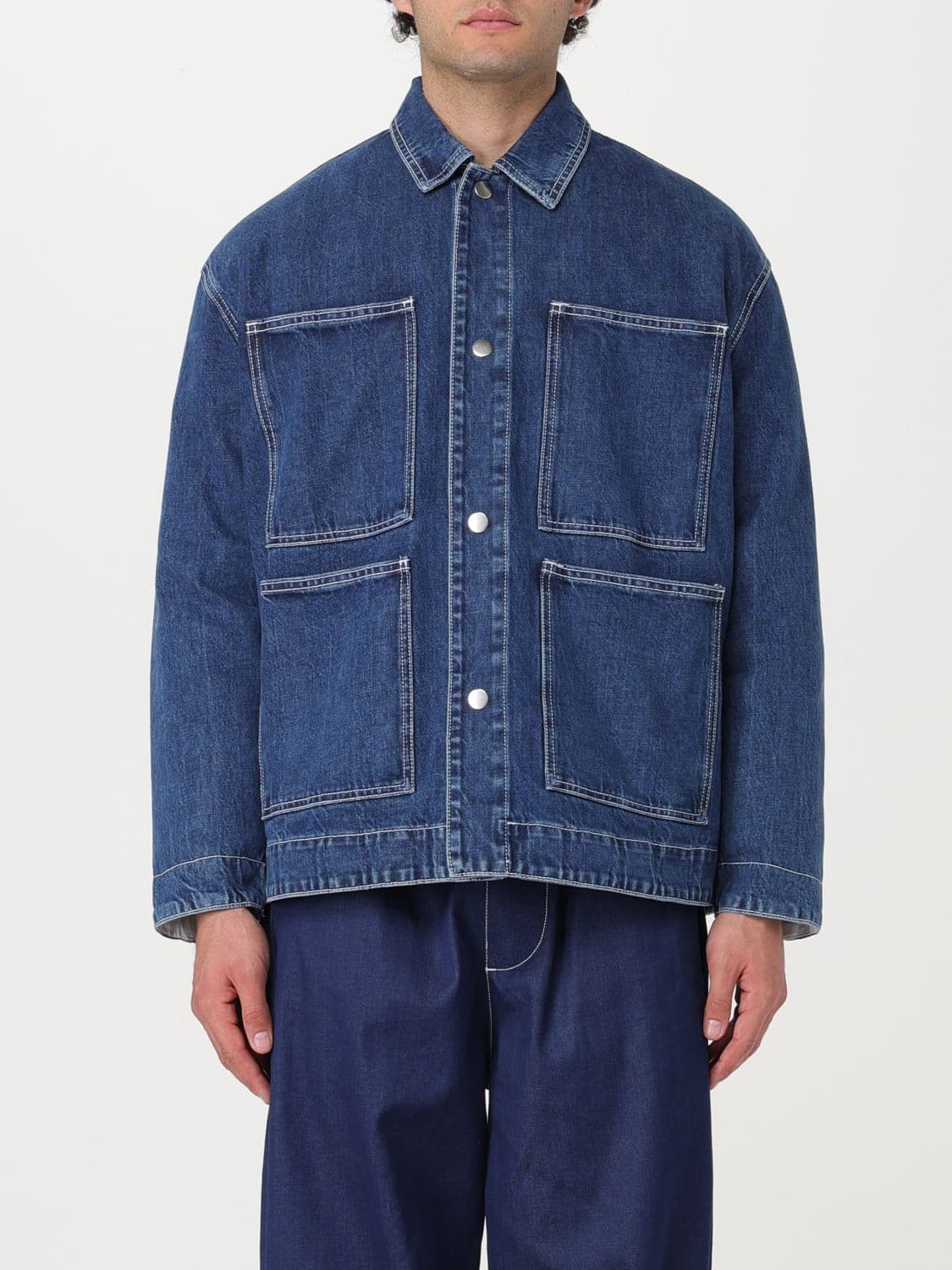 Sunnei Jacket Men color Denim