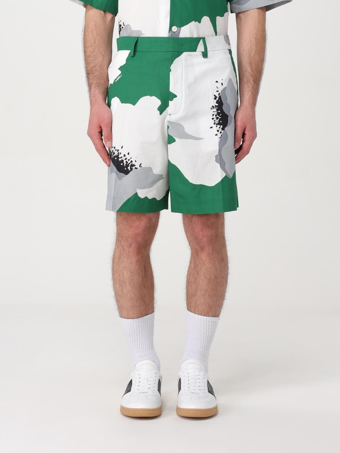 Valentino Shorts Men color Green