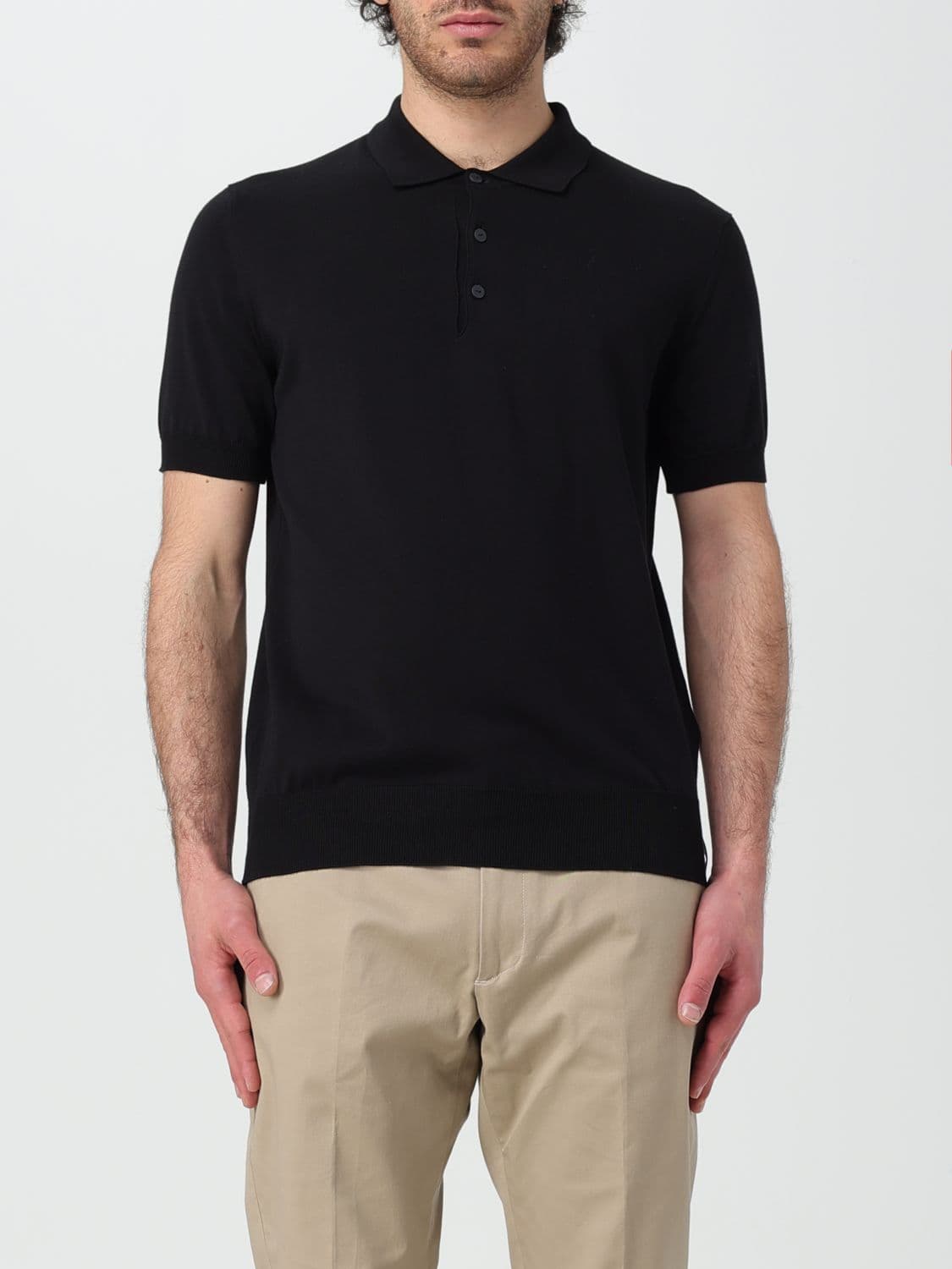 K-Way Polo Shirt Men color Black
