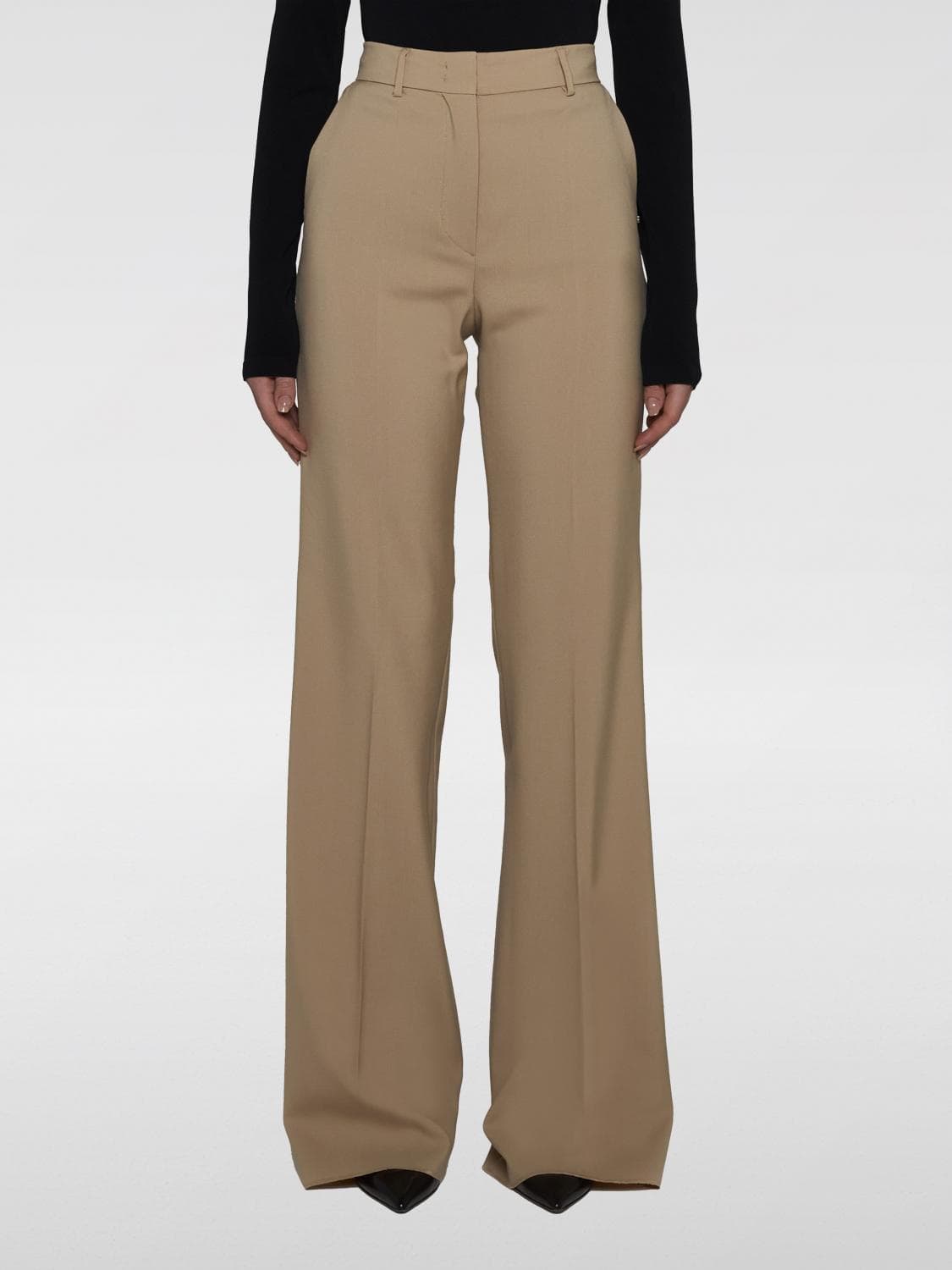 Sportmax Pants Woman color Beige · 42