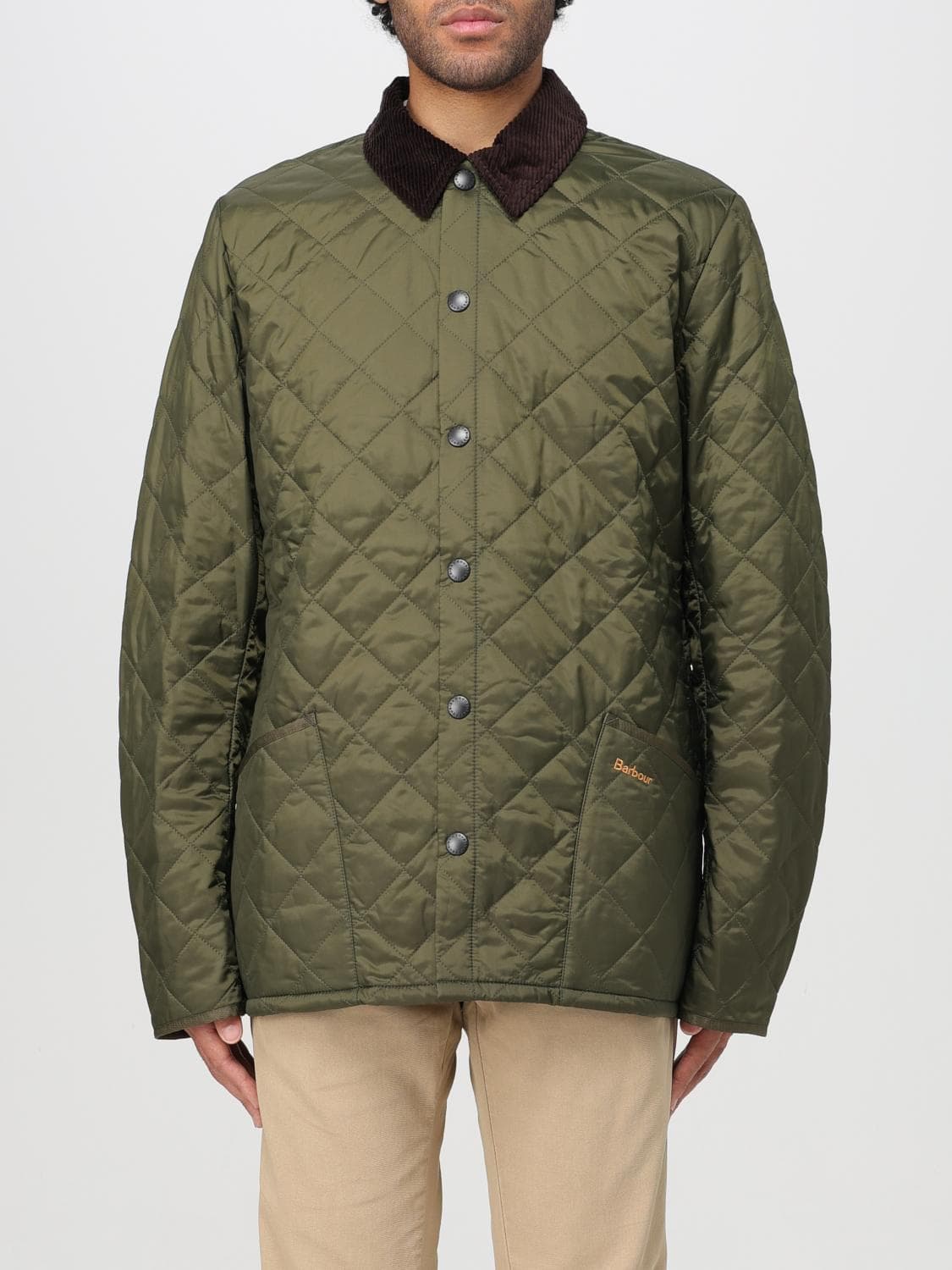 Barbour Jacket Men color Olive