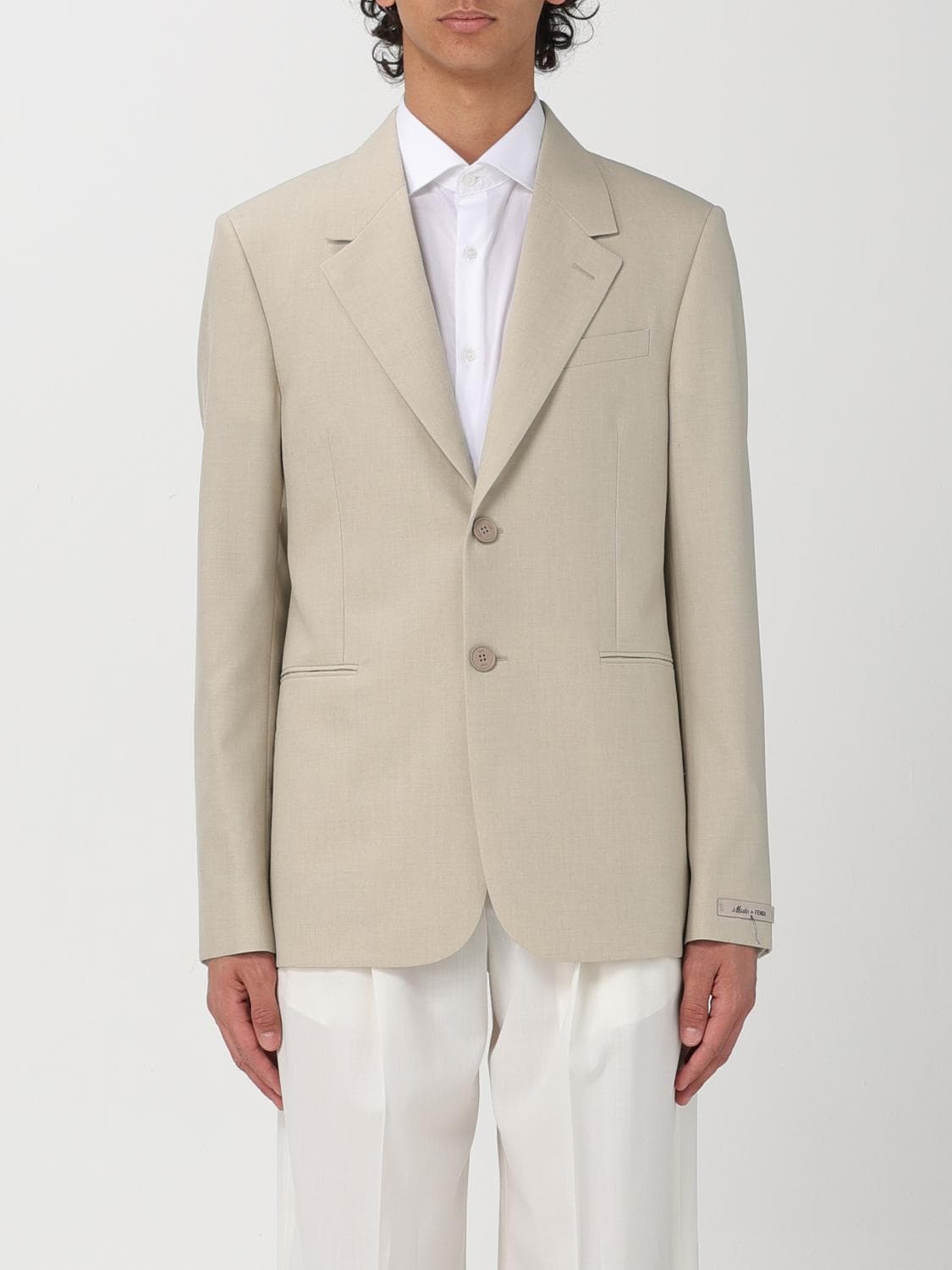 Fendi Jacket Men color White