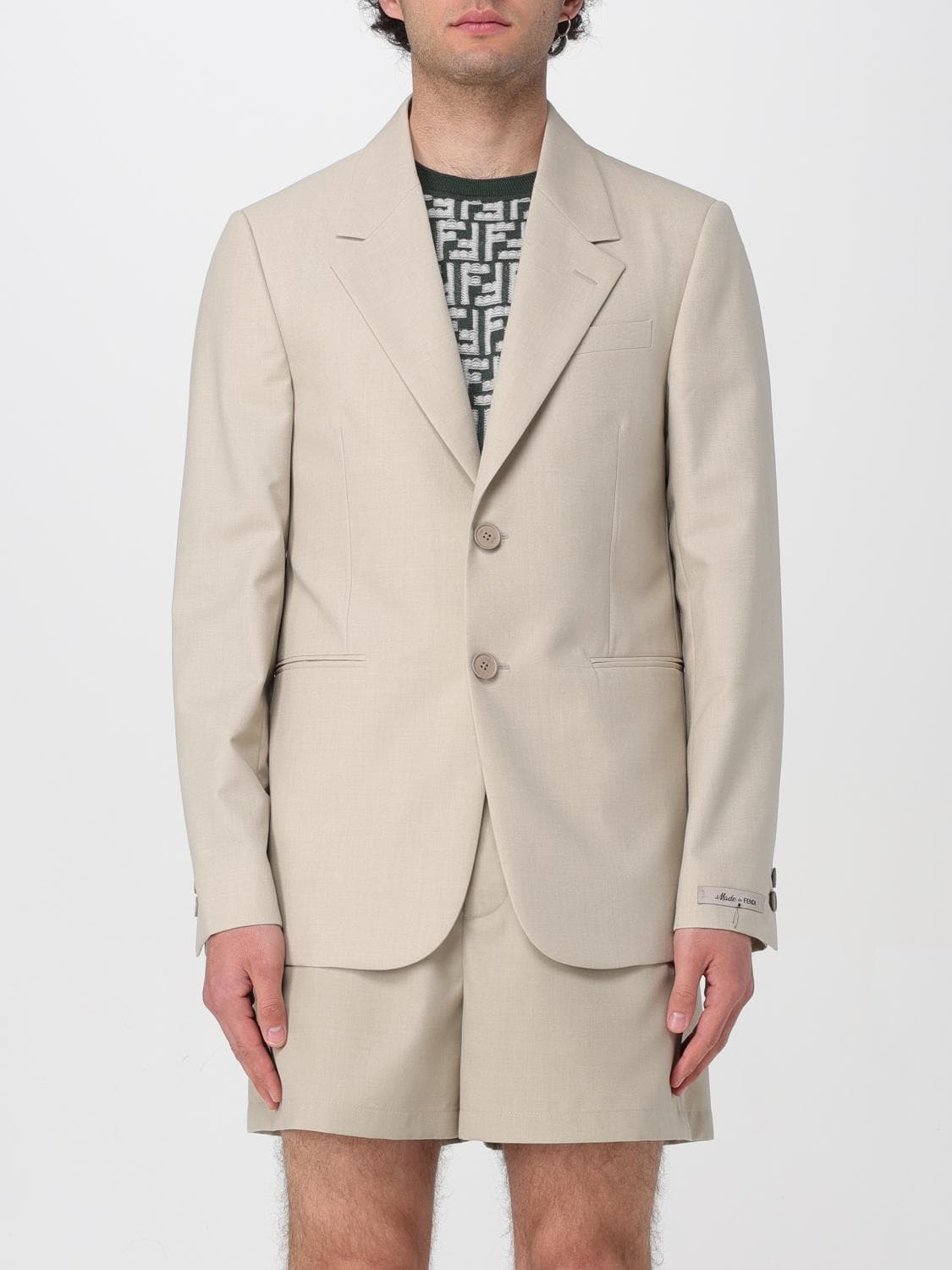 Fendi Jacket Men color Butter