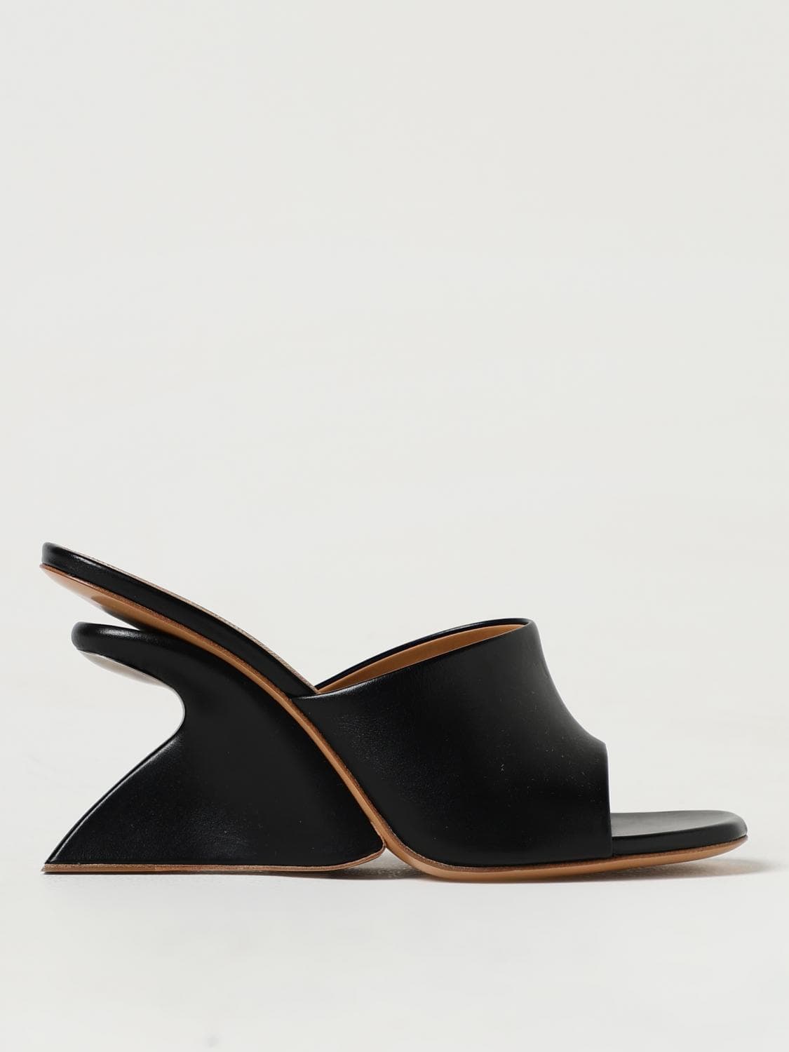 Off-White Heeled Sandal Woman color Black
