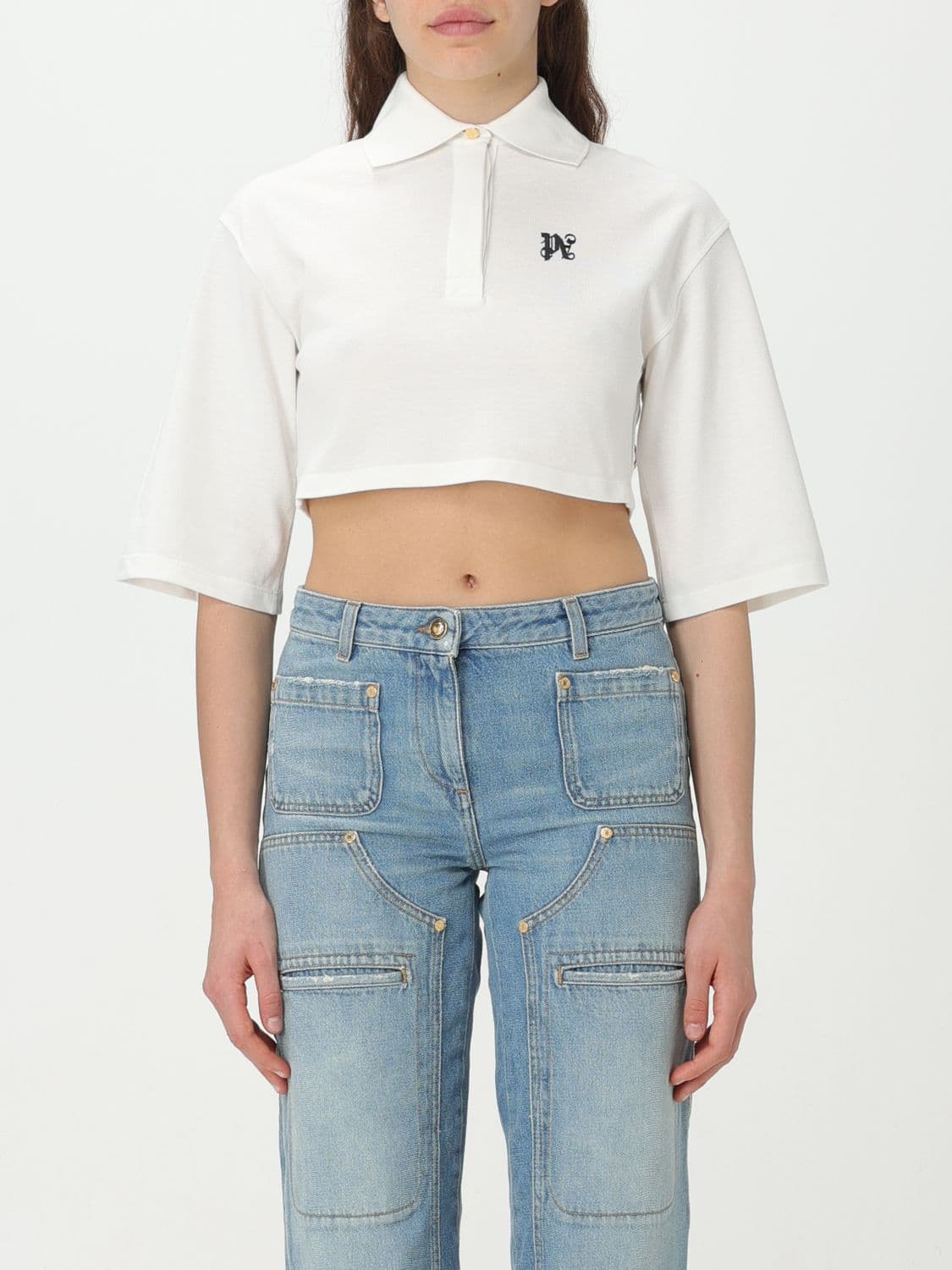 Palm Angels Polo Shirt Woman color White