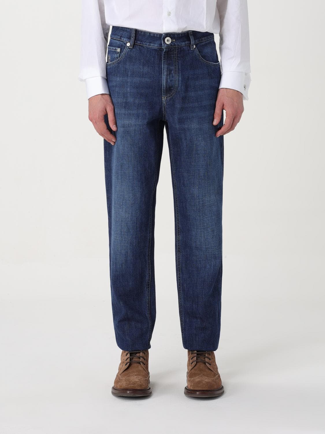Brunello Cucinelli Jeans Men color Denim