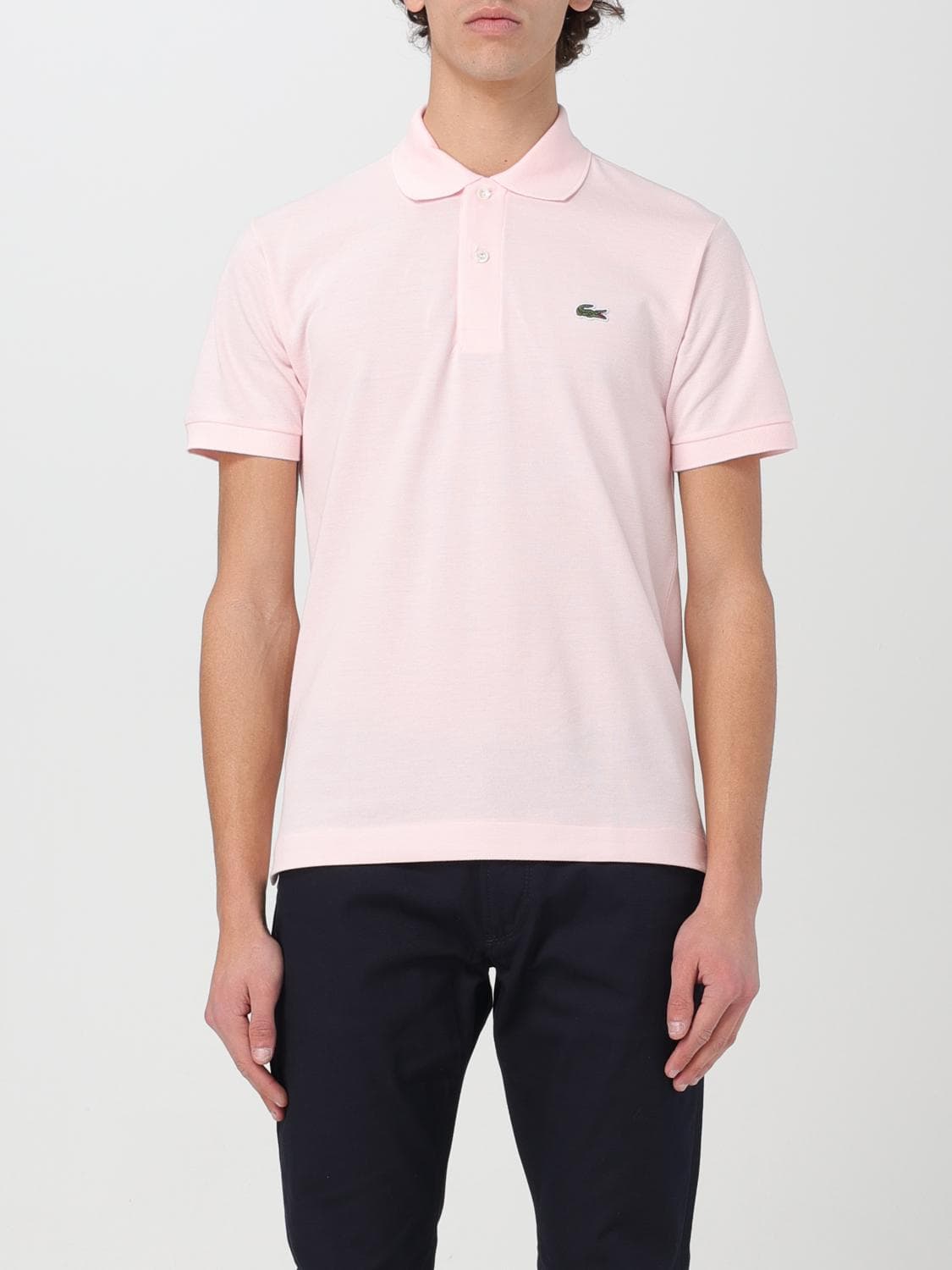 Lacoste Polo Shirt Men color Pink
