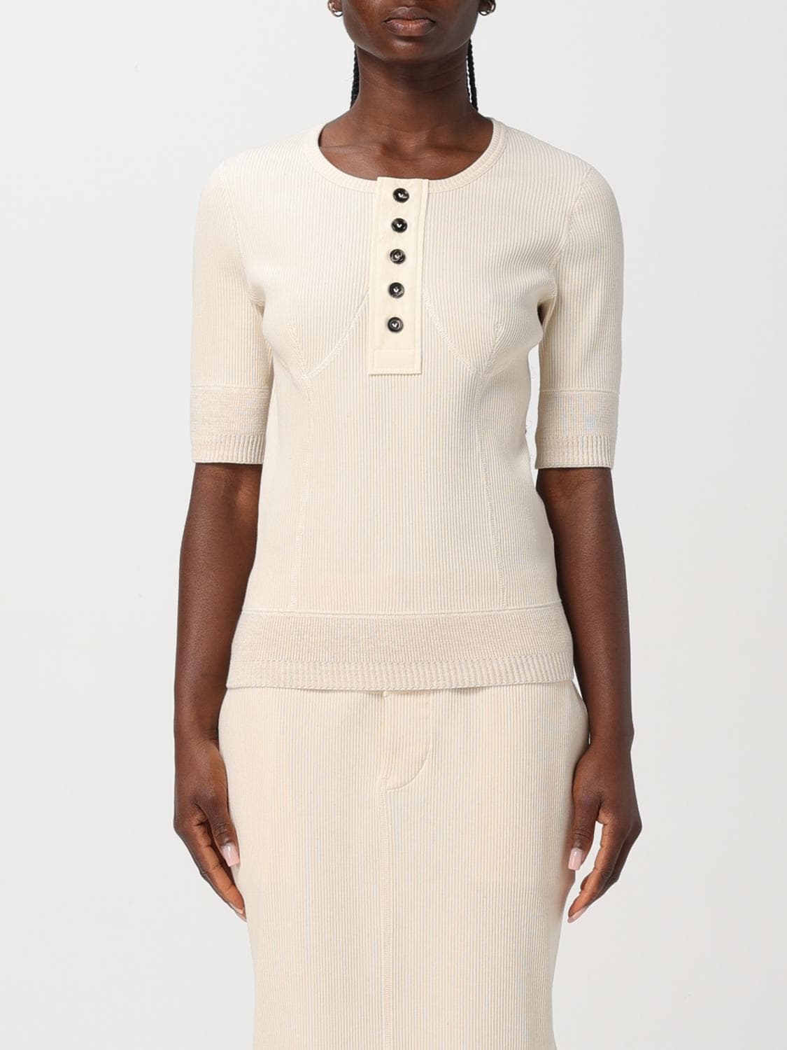 Bottega Veneta Sweater Woman color Yellow Cream