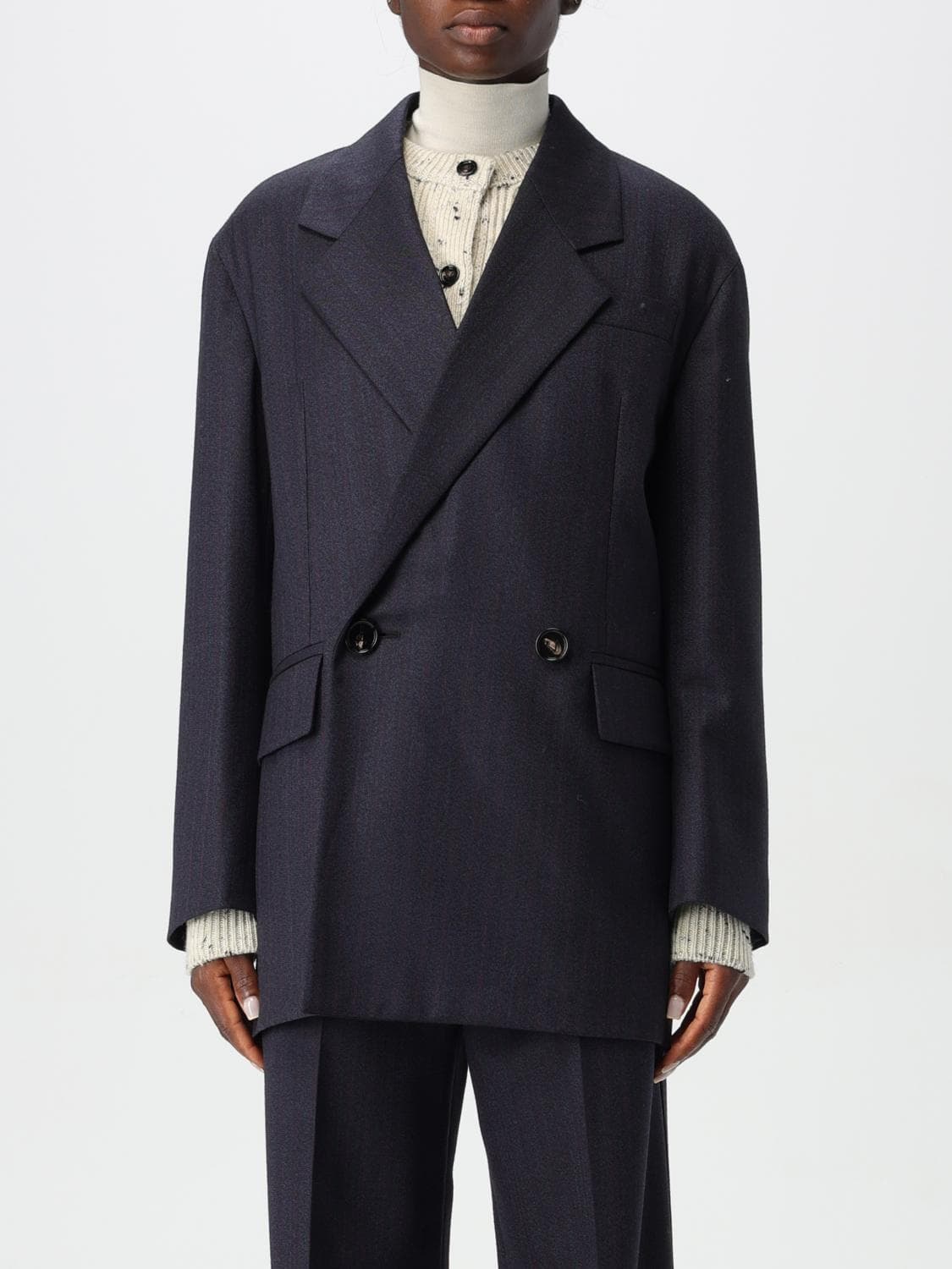 Bottega Veneta Jacket Woman color Blue
