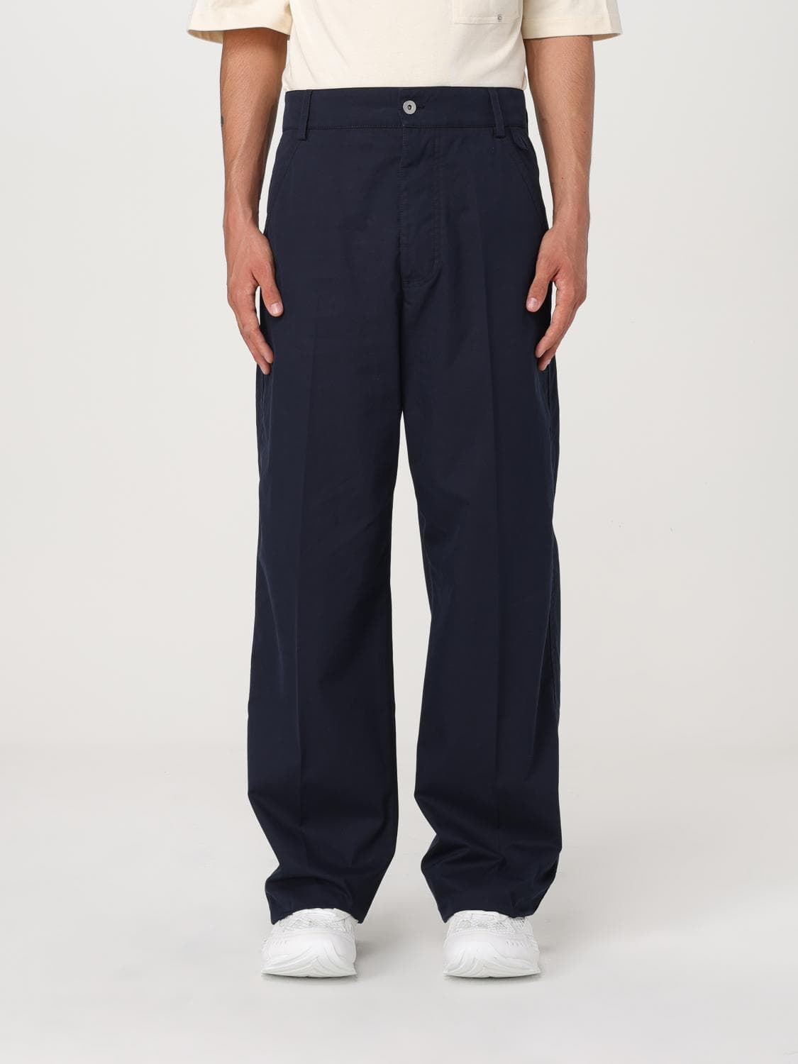 Bottega Veneta Pants Men color Blue · 46