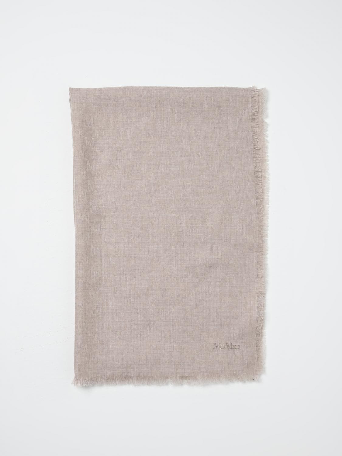 Max Mara Scarf Woman color Beige