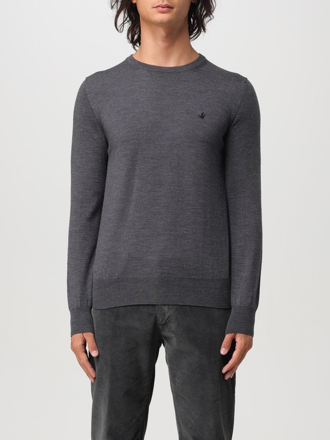 Brooksfield Sweater Men color Charcoal