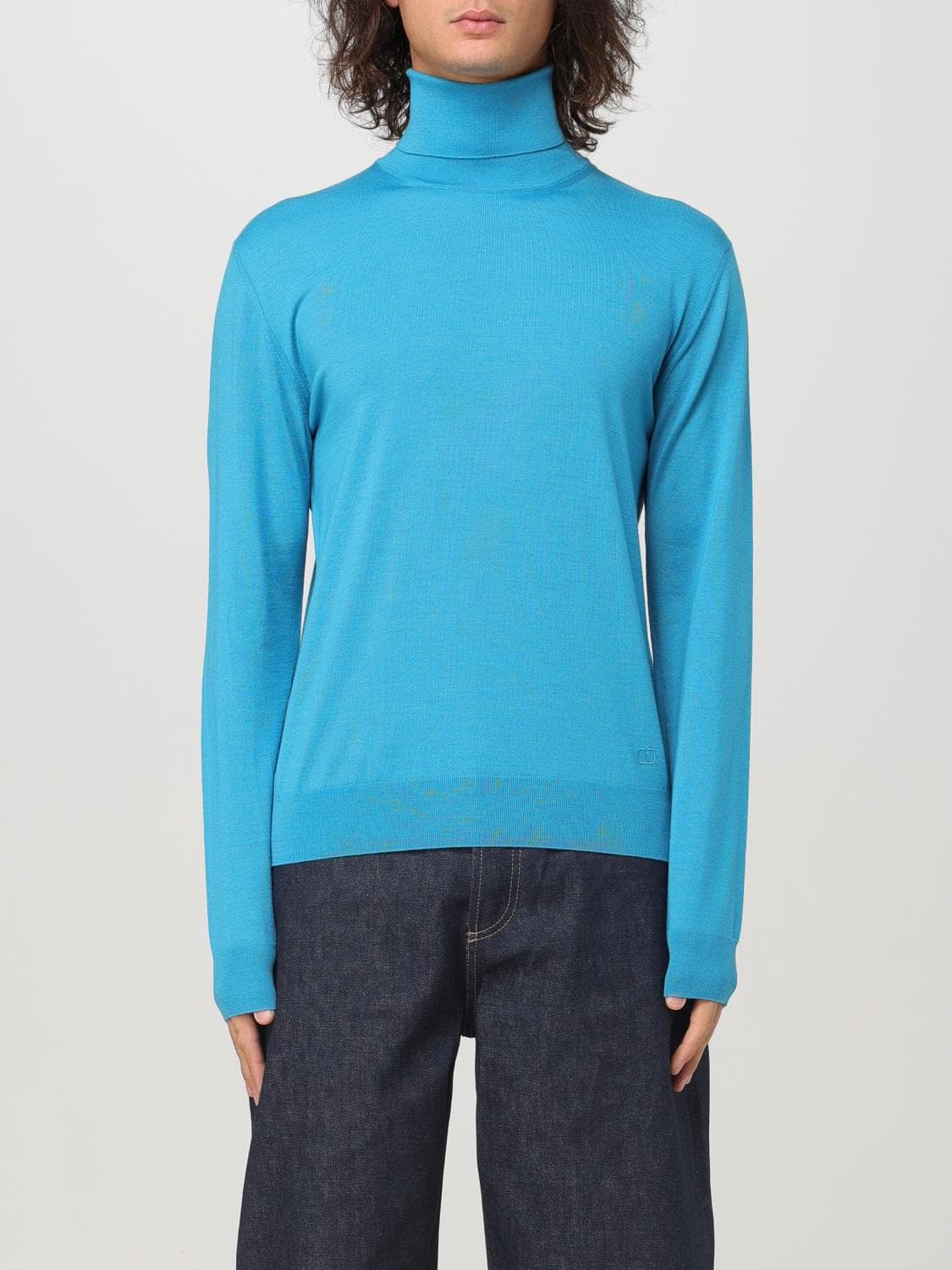 Valentino Sweater Men color Sky
