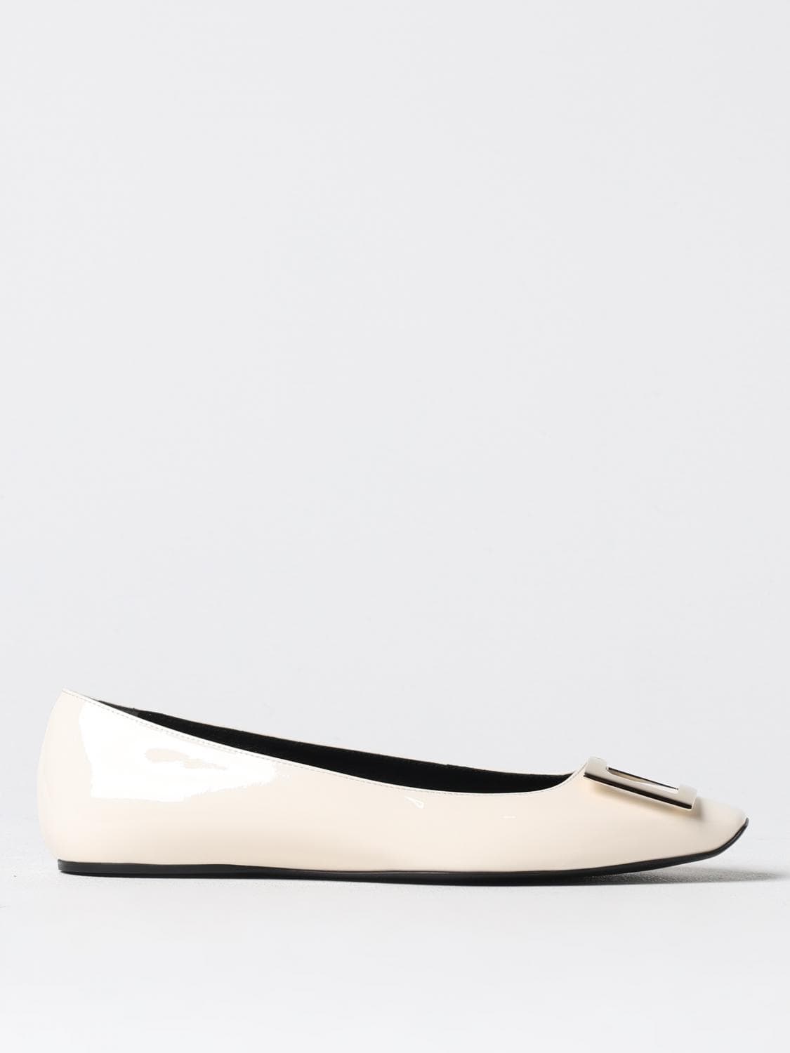 Roger Vivier Ballet Flat Woman color Yellow Cream