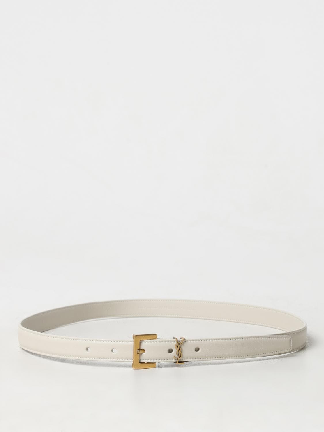 Saint Laurent Belt Woman color Yellow Cream