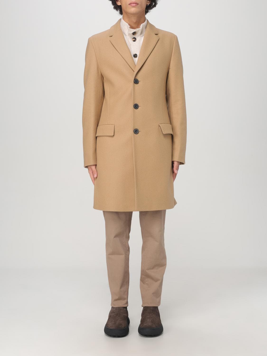 Hugo Coat Men color Beige