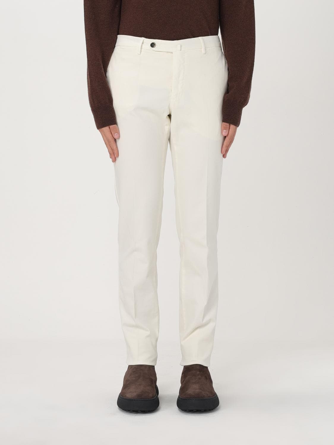 Pt Torino Pants Men color Yellow Cream