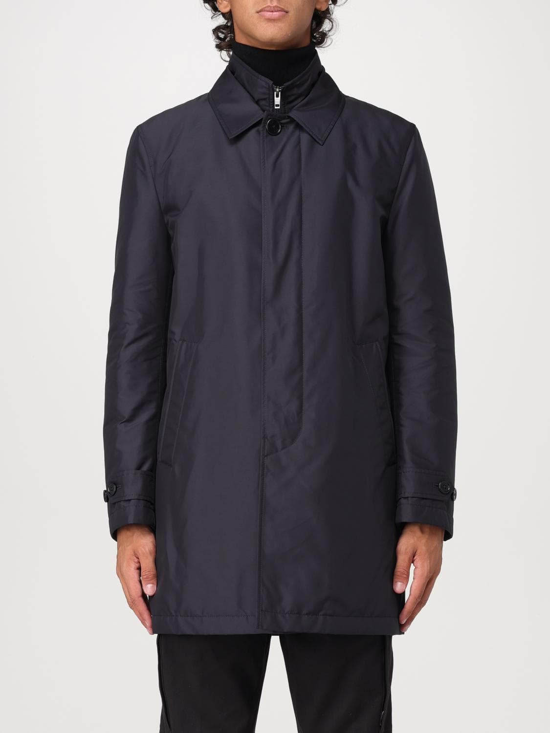 Fay Coat Men color Blue
