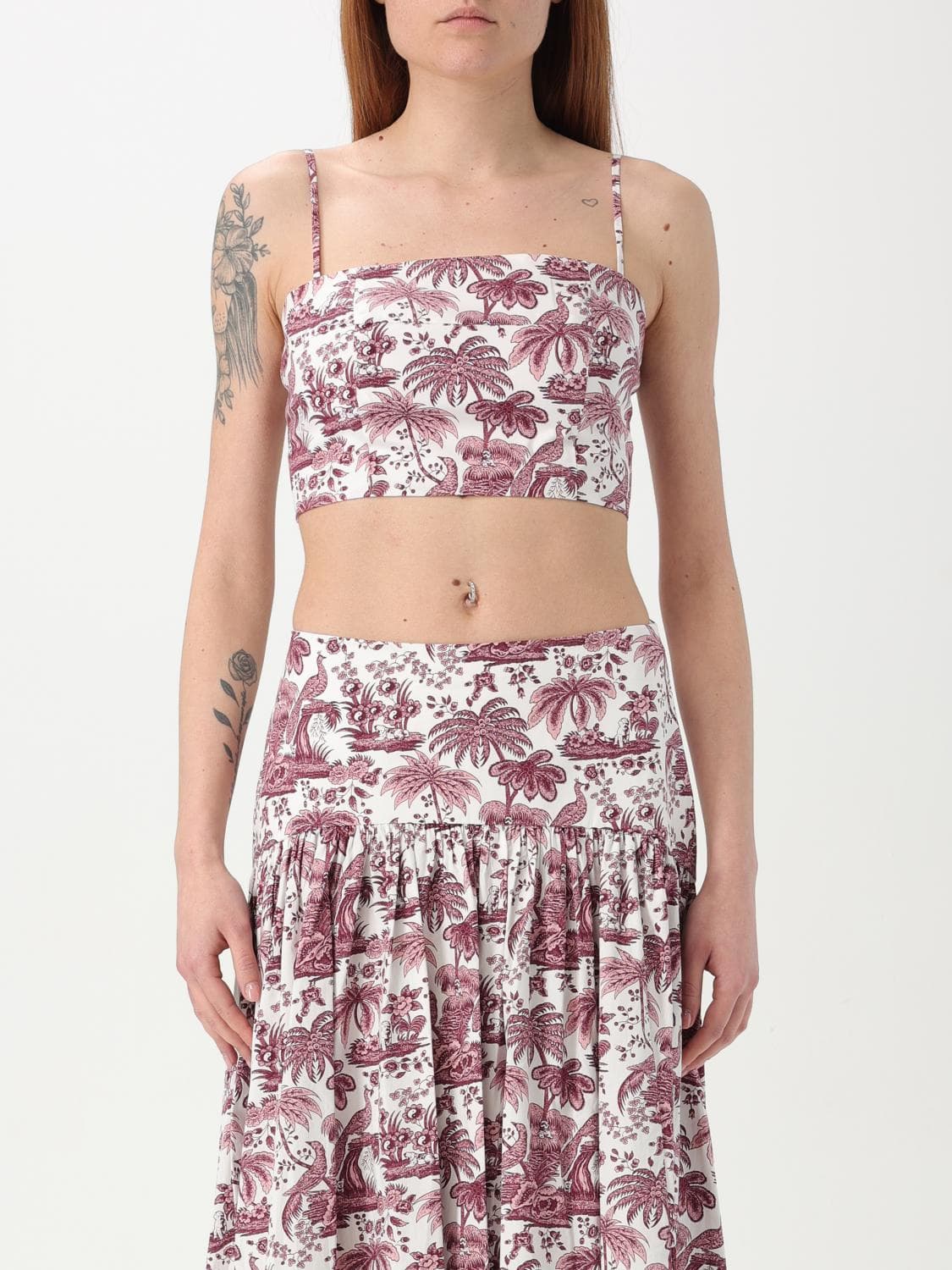 Staud Top Woman color Burgundy
