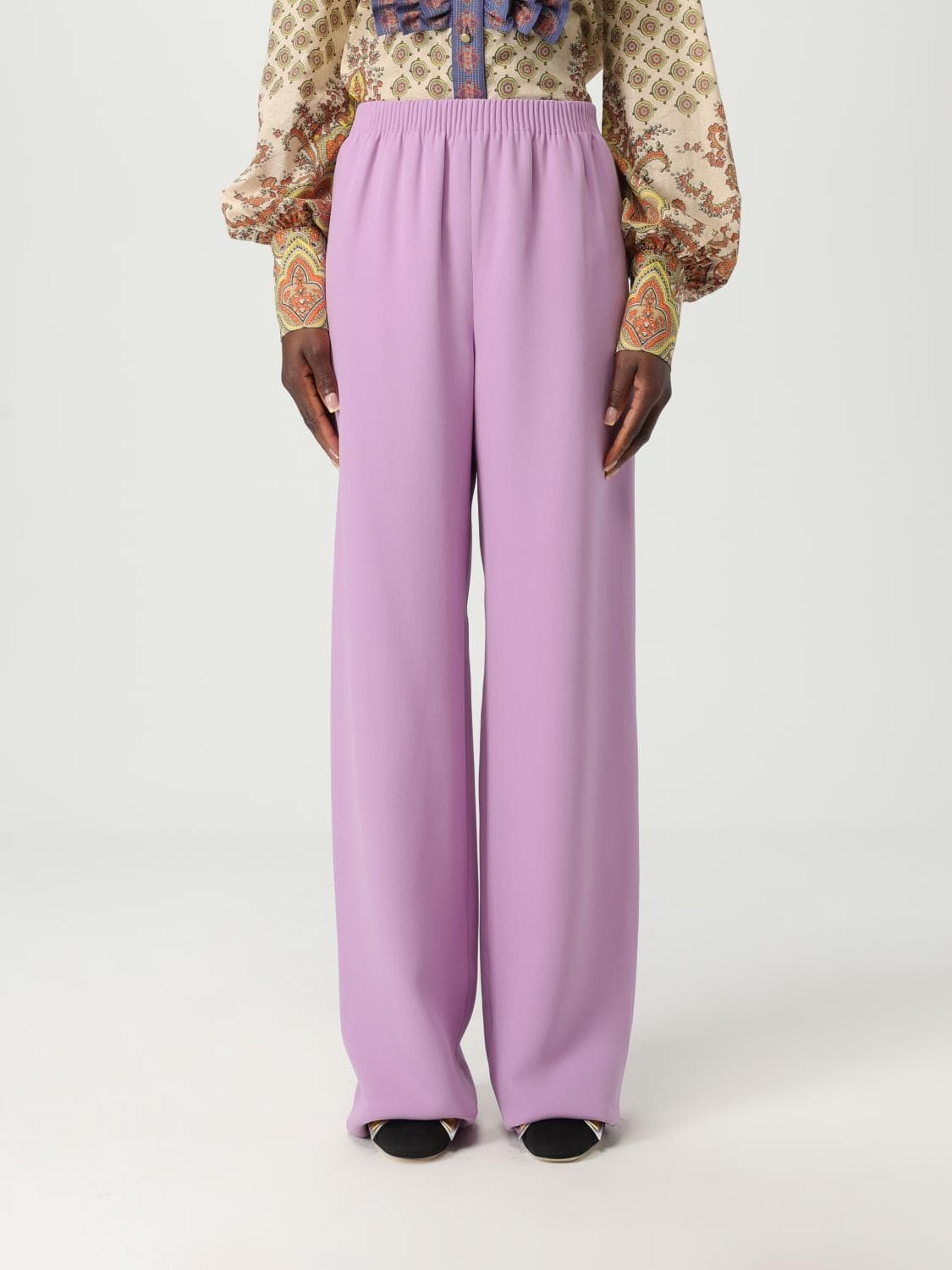 Valentino Pants Woman color Violet