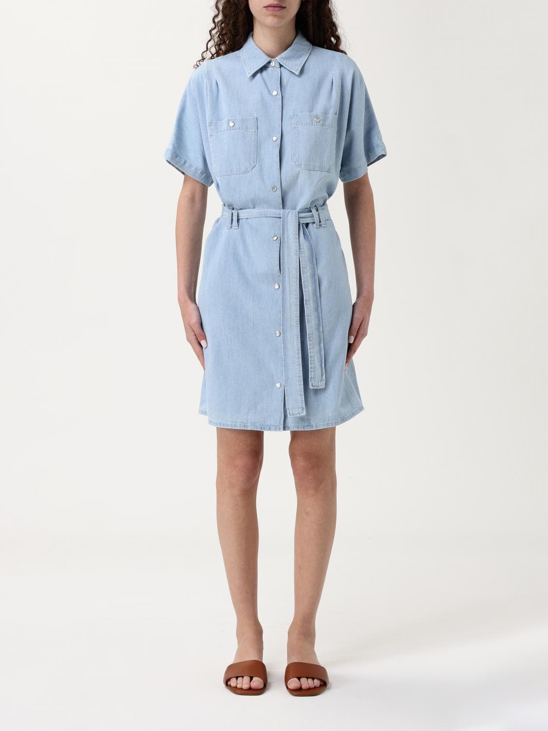 A.p.c. A. P.C. Dress Woman color Gnawed Blue · 38