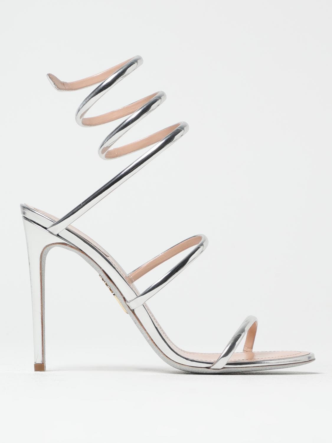 Rene Caovilla Heeled Sandal Woman color Silver