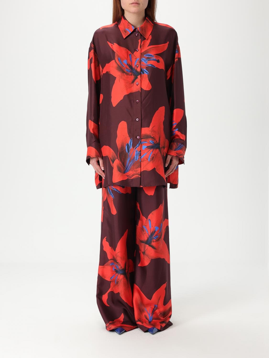 Mcqueen Shirt Woman color Burgundy