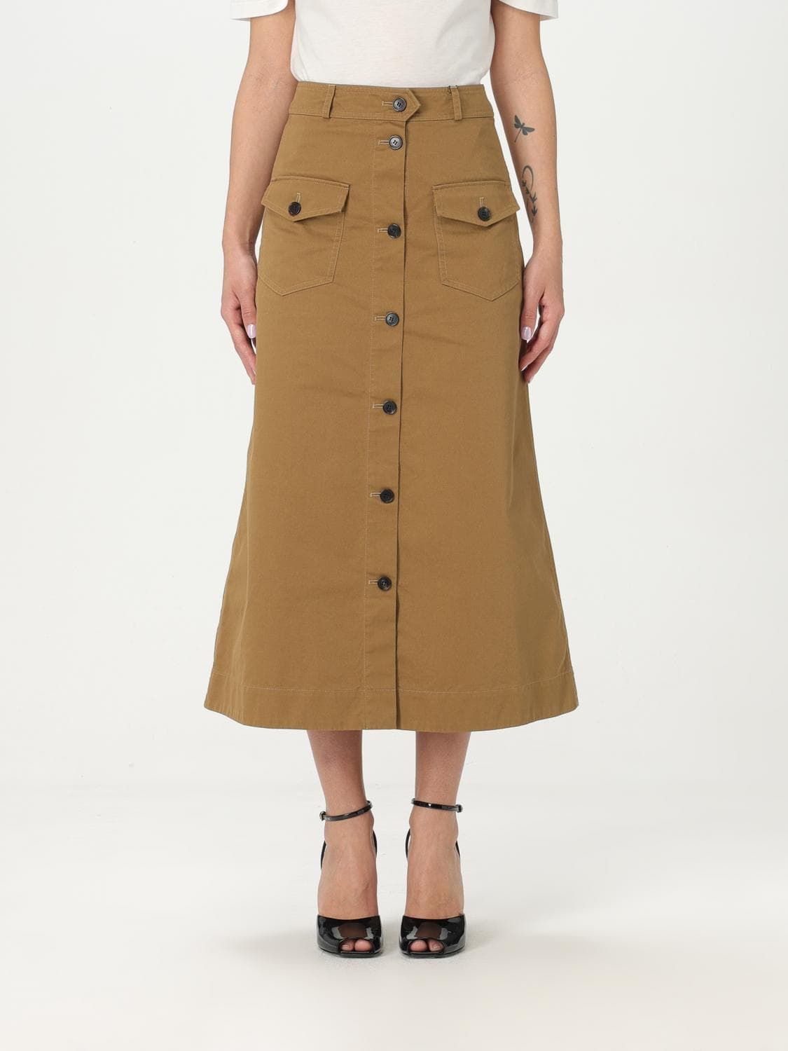 Saint Laurent Skirt Woman color Beige · 36