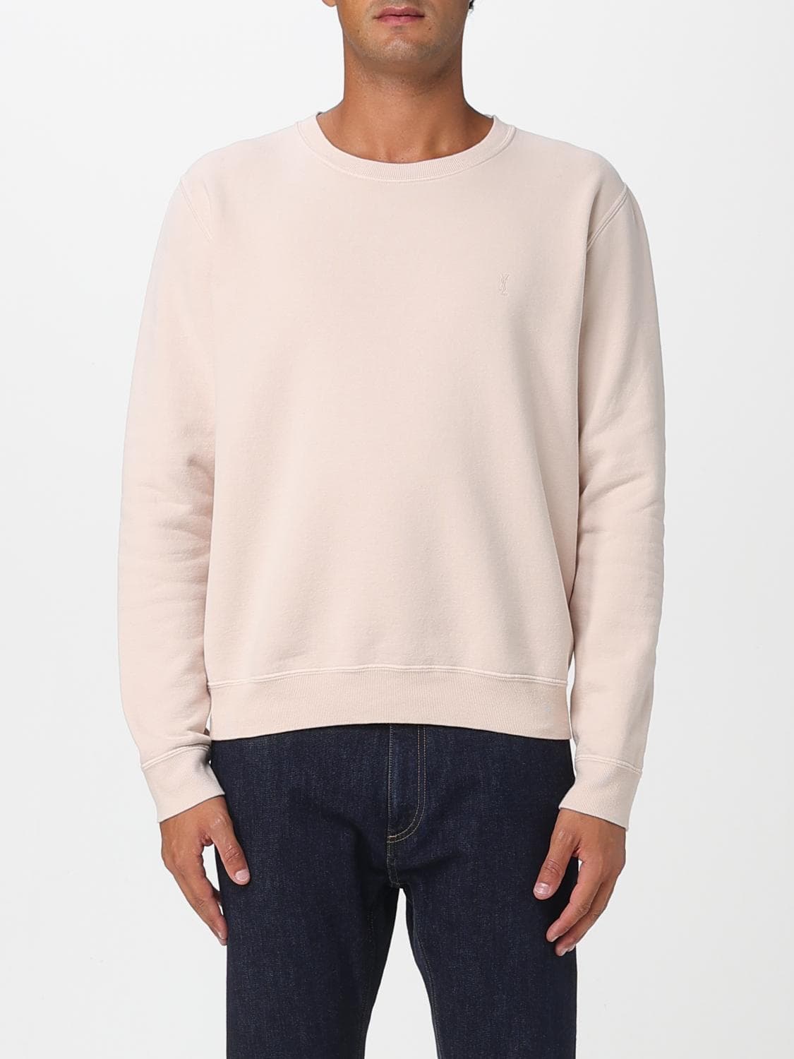 Saint Laurent Sweatshirt Men color Pink · L