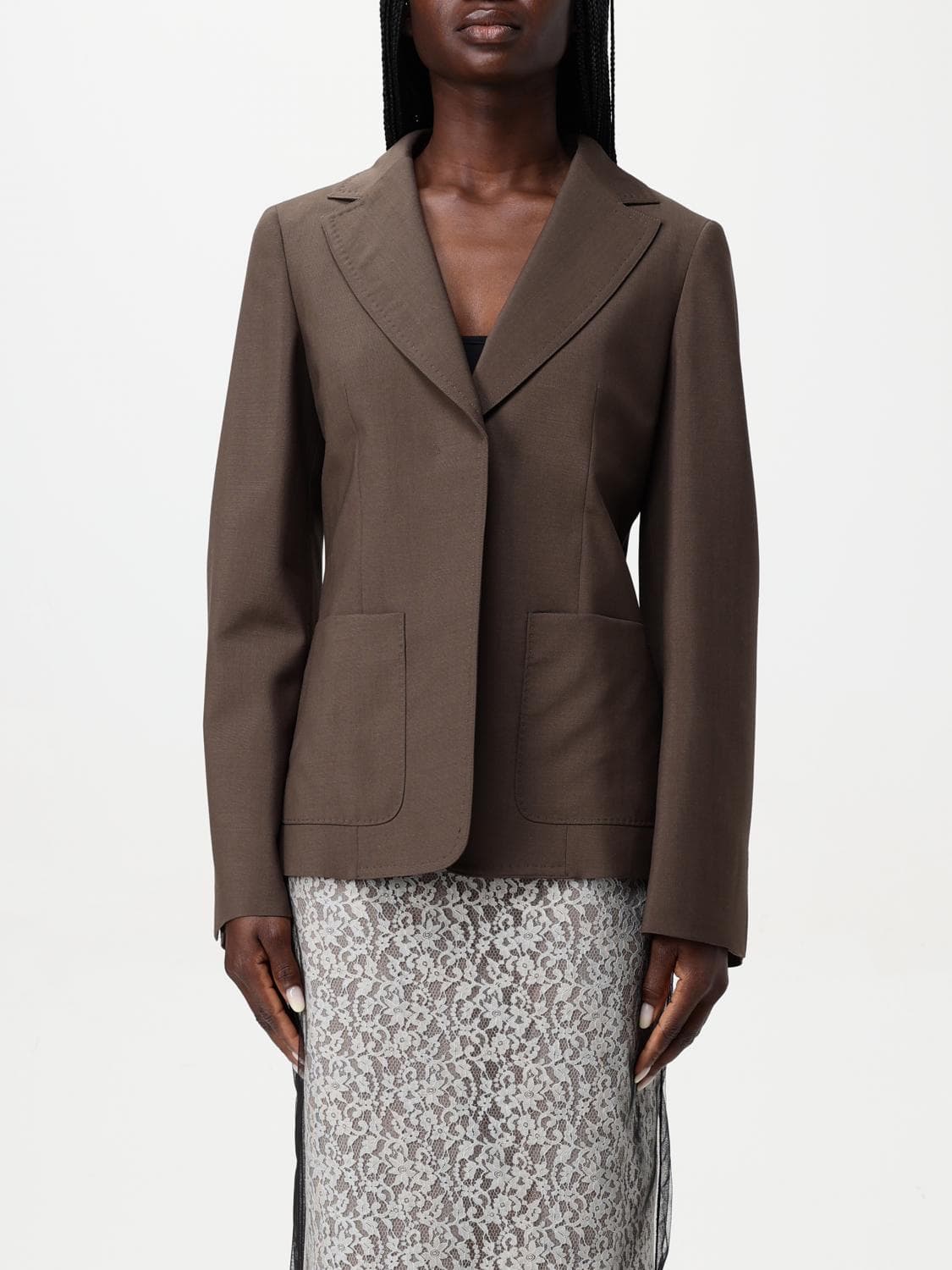 Fendi Jacket Woman color Brown