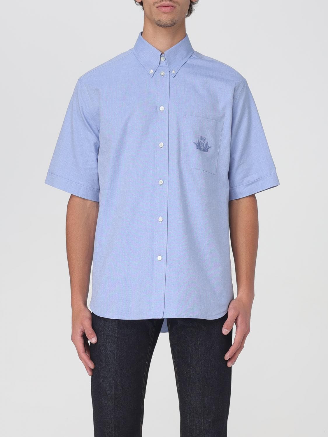 Fendi Shirt Men color Blue